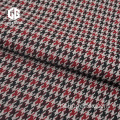 Tela do jacquard do poliéster Houndstooth com elastano